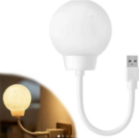 Moon Night Light Plug-in Moon Night Lamp Voice-Activated USB LED Lights With 3 Color Temperature Dimming For Kids Bedroom Bathroom Decorations Birthda