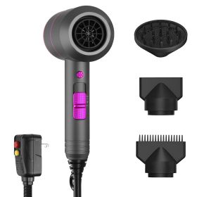 1Pc 1800W Hair Dryer Portable Compact Hair Blow Dryer With Cool Warm Hot Wind With Diffuser Concentrator Comb Nozzle ALCI Plug Overheat Protection For