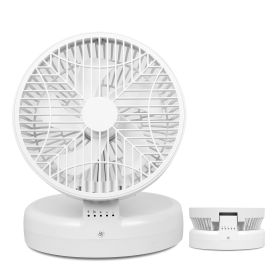 Quiet Table Fan 90 Degree Foldable Desk Fan With 4 Wind Speeds Type-C Rechargeable Wall-Mounted Fan Portable Desktop Fan For Home Bedroom Kitchen Offi