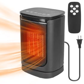 1500W Electric Space Heater Ceramic Heater Fan 90 Degree Oscillating Heating Fan With 3 Modes Remote Control Digital Display Tip-over Overheating Prot