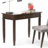 Carlton - Home Office Desk - Dark Tobacco Brown