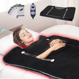 VEVOR Sauna Blanket For Detoxification, Portable Far Infrared Sauna For Home, Oxford Sauna Bag Warm Holes & Carbon Fiber Heating, 1-6 Level Adjustable